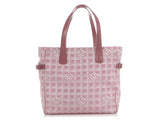 Chanel Pink Canvas Travel Ligne Tote