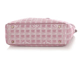 Chanel Pink Canvas Travel Ligne Tote