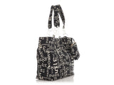 Chanel Black and White Canvas Rue Cambon Tote