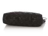 Chanel Black Quilted Iridescent Calfskin Coco Daily Hobo