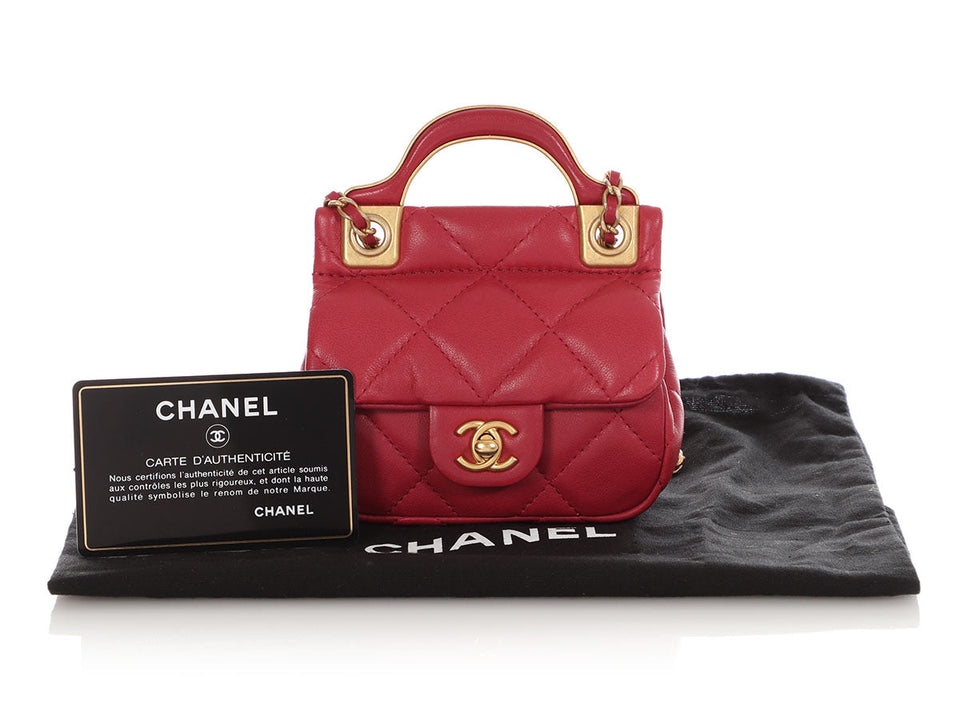 Chanel Mini Pink CC Flap  Holder with Chain