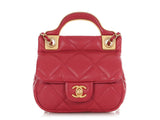Chanel Mini Pink CC Flap  Holder with Chain