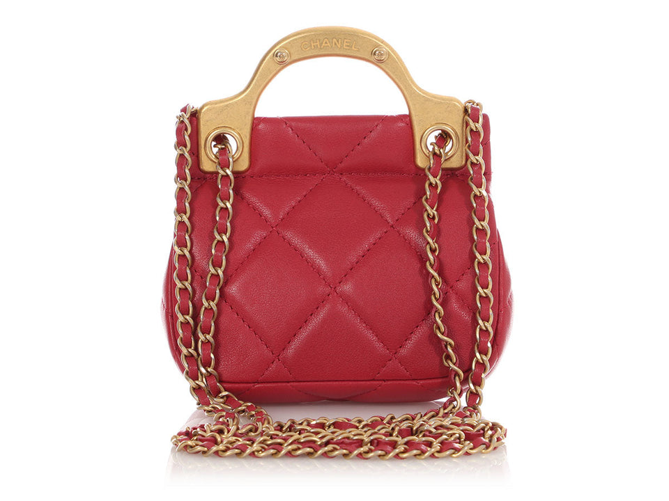 Chanel Mini Pink CC Flap  Holder with Chain