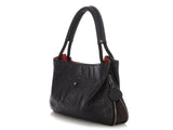Chanel Black Python Expandable Yacht Hobo
