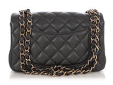 Chanel Mini Dark Gray Quilted Caviar Rectangular Classic