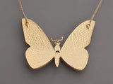 Chanel Mauve Butterfly Pendant Necklace