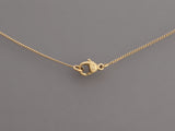 Chanel Mauve Butterfly Pendant Necklace