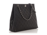 Chanel Black Quilted Caviar Tote