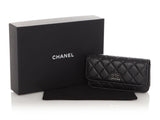 Chanel So Black Aged Quilted Calfskin Reissue Phone Holder With Chain