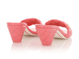 Chanel Pink Slide Sandals