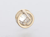 Chanel Crystal CC Pierced Earrings