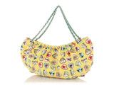 Chanel Yellow Canvas Coco Hearts Bag