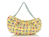 Chanel Yellow Canvas Coco Hearts Bag