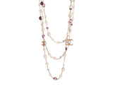Chanel Layered Long Logo Necklace