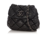 Chanel Mini Black Bubble Quilt Lambskin Paris-Moscow Crossbody