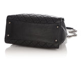Chanel Large Black Quilted Soft Caviar CC Accordion Bucket Bag