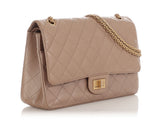 Chanel Metallic Dark Gold Quilted Aged Calfskin 2.55 Reissue 227