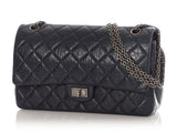Chanel Navy Quilted Aged Calfskin 2.55 Reissue 226