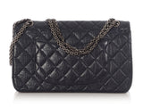 Chanel Navy Quilted Aged Calfskin 2.55 Reissue 226