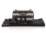 Chanel Mini Black and White Tweed Classic