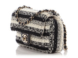 Chanel Mini Black and White Tweed Classic