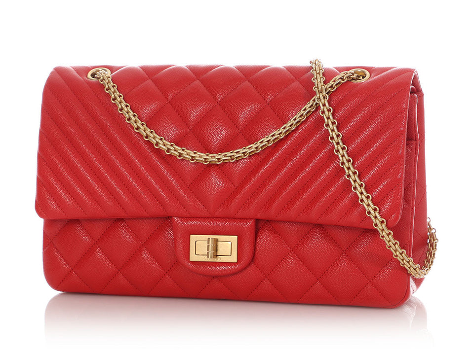 Chanel LE Red Caviar Reissue Classic Double Flap 227