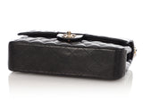 Chanel Medium/Large Black Quilted Lambskin Classic Double Flap