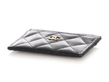 Chanel Black Quilted Caviar Classic  Case