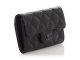 Chanel So Black Quilted Lambskin Flap  Holder
