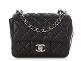 Chanel Mini Black Quilted Lambskin Classic