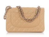 Chanel Jumbo Beige Quilted Caviar Classic Double Flap