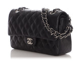 Chanel Medium Black Quilted Lambskin Classic Double Flap