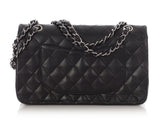 Chanel Medium Black Quilted Lambskin Classic Double Flap
