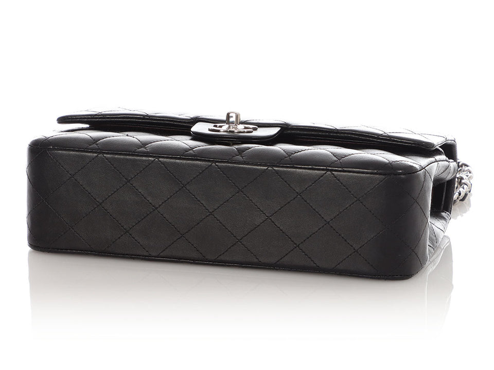 Chanel Medium Black Quilted Lambskin Classic Double Flap