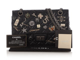 Chanel Black Quilted Aged Calfskin Lucky Charms Reissue 225