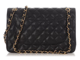 Chanel Jumbo Black Quilted Caviar Classic Double Flap