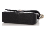 Chanel Jumbo Black Quilted Caviar Classic Double Flap