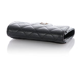 Chanel Black Quilted Caviar Flap  Case