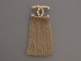 Chanel Pearl CC Chain Fringe Brooch