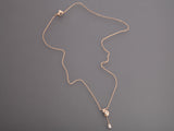 Chanel Small 18K Beige Gold Diamond N°5 Necklace