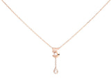 Chanel Small 18K Beige Gold Diamond N°5 Necklace