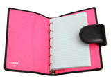 Chanel Small Black and White Cambon Ring Agenda
