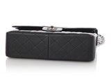 Chanel Jumbo Black Quilted Caviar Classic Double Flap