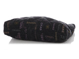 Chanel Black Quilted Denim Mood Tote