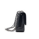 Chanel Jumbo Size Double Flap Caviar with Silver Hardware