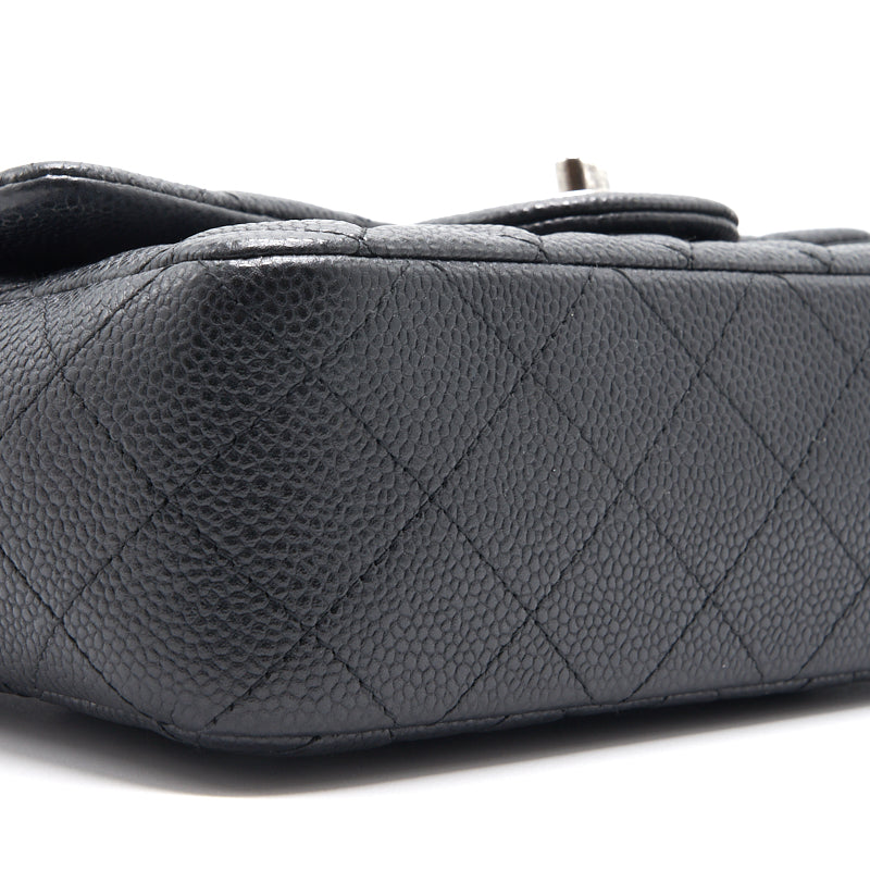Chanel Jumbo Size Double Flap Caviar with Silver Hardware
