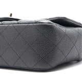 Chanel Jumbo Size Double Flap Caviar with Silver Hardware