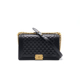 Chanel Leboy Large (New Medium) Caviar Leather Black