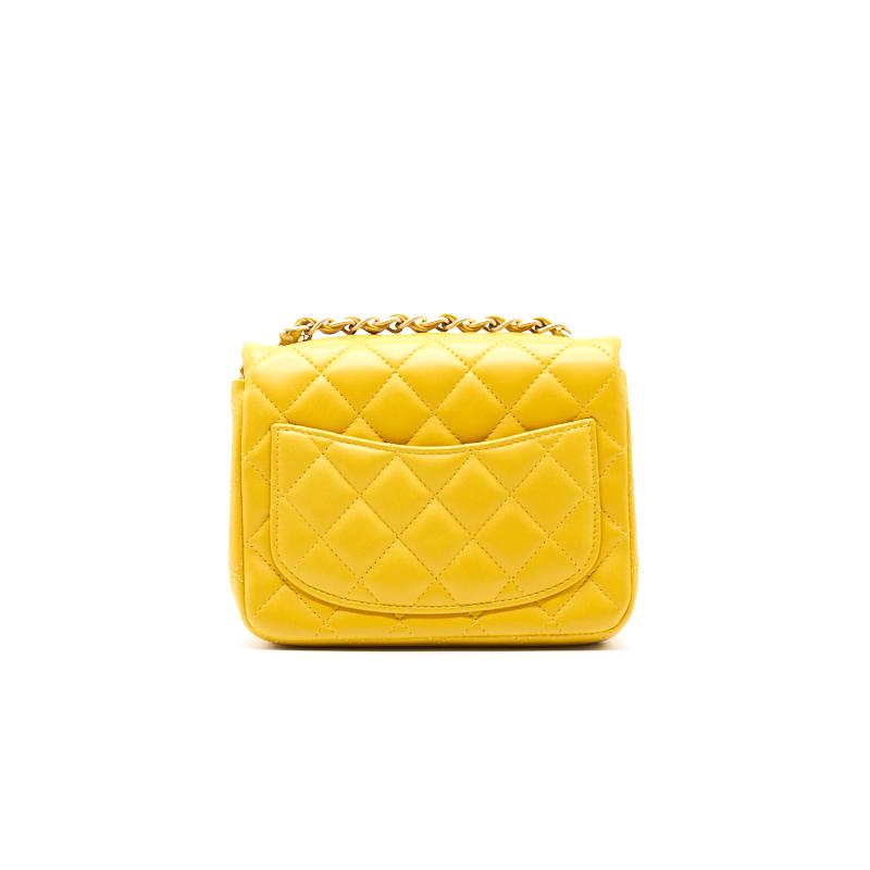 Chanel Lambskin Mini Square Flap Bag
