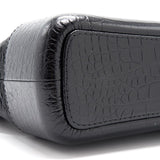 Chanel’s Medium Gabrielle Hobo Bag Crocodile Embossed Calfskin Black